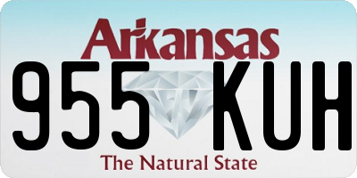 AR license plate 955KUH