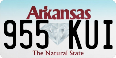 AR license plate 955KUI