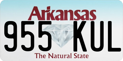 AR license plate 955KUL