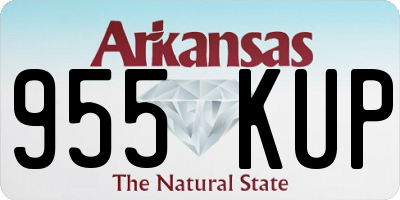 AR license plate 955KUP