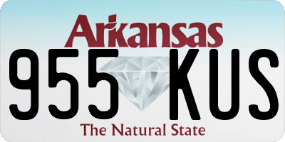 AR license plate 955KUS