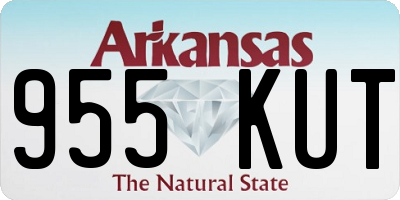 AR license plate 955KUT