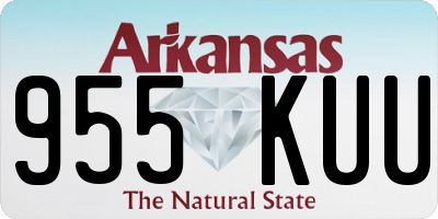 AR license plate 955KUU