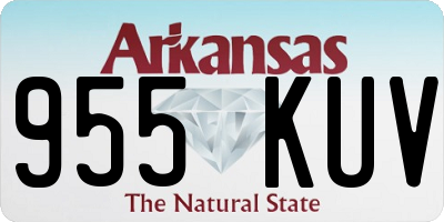 AR license plate 955KUV