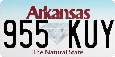 AR license plate 955KUY