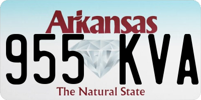 AR license plate 955KVA