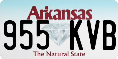 AR license plate 955KVB