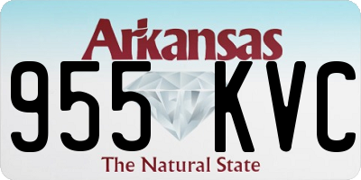 AR license plate 955KVC