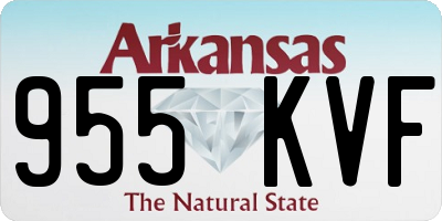 AR license plate 955KVF