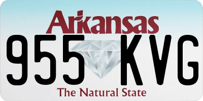 AR license plate 955KVG