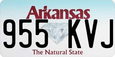 AR license plate 955KVJ