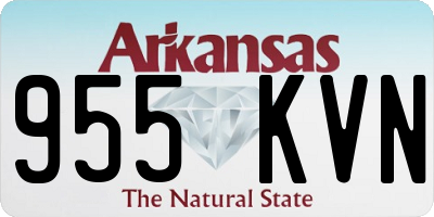 AR license plate 955KVN