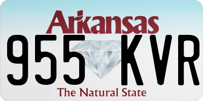 AR license plate 955KVR