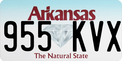 AR license plate 955KVX