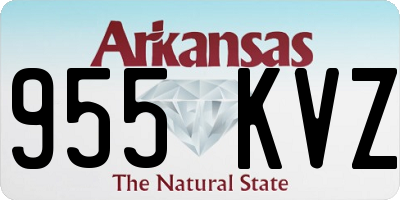 AR license plate 955KVZ