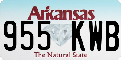AR license plate 955KWB