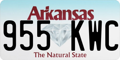 AR license plate 955KWC