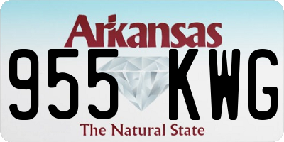 AR license plate 955KWG