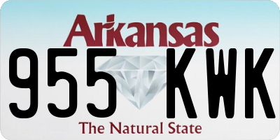 AR license plate 955KWK