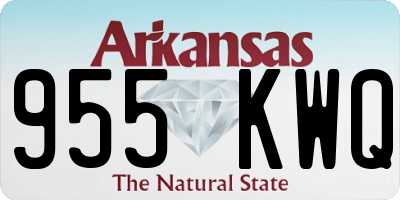 AR license plate 955KWQ
