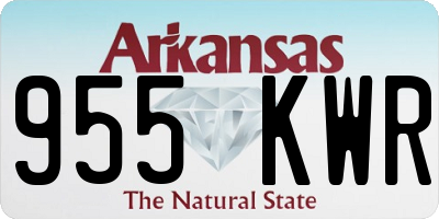AR license plate 955KWR