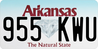 AR license plate 955KWU