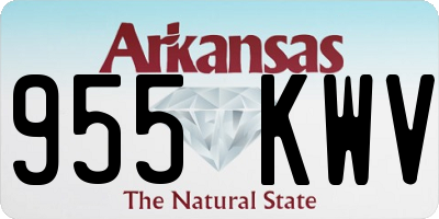 AR license plate 955KWV
