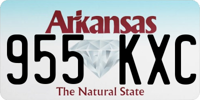 AR license plate 955KXC