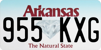 AR license plate 955KXG