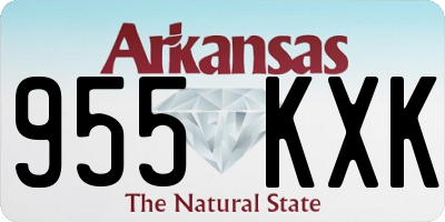 AR license plate 955KXK