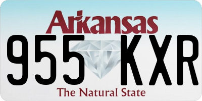 AR license plate 955KXR