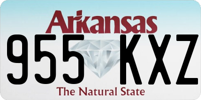 AR license plate 955KXZ