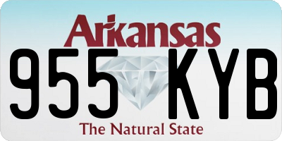 AR license plate 955KYB