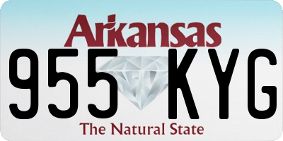 AR license plate 955KYG