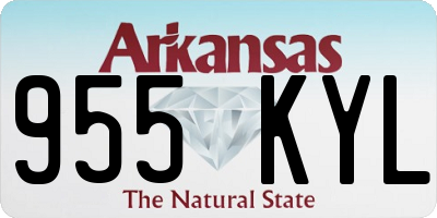 AR license plate 955KYL