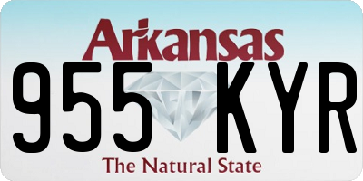AR license plate 955KYR
