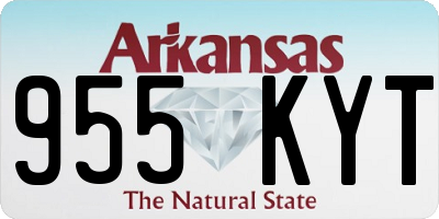AR license plate 955KYT
