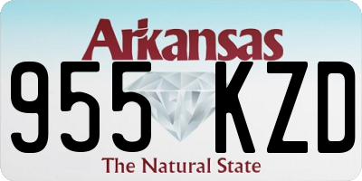 AR license plate 955KZD