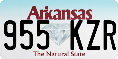 AR license plate 955KZR