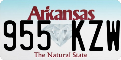 AR license plate 955KZW
