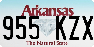AR license plate 955KZX