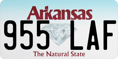 AR license plate 955LAF