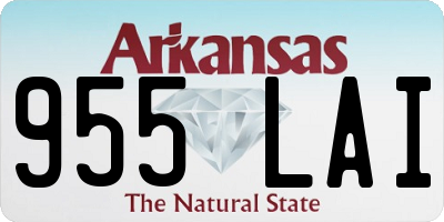 AR license plate 955LAI