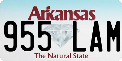 AR license plate 955LAM