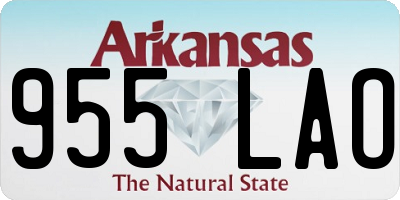 AR license plate 955LAO