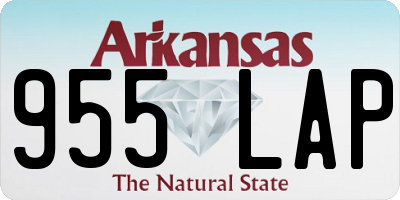 AR license plate 955LAP