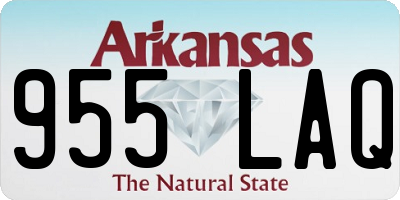 AR license plate 955LAQ