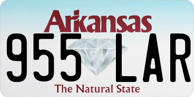 AR license plate 955LAR