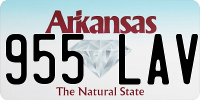 AR license plate 955LAV