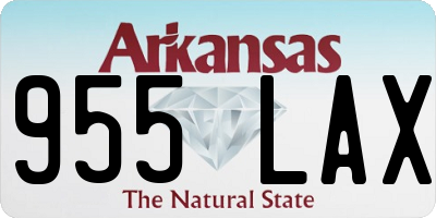 AR license plate 955LAX